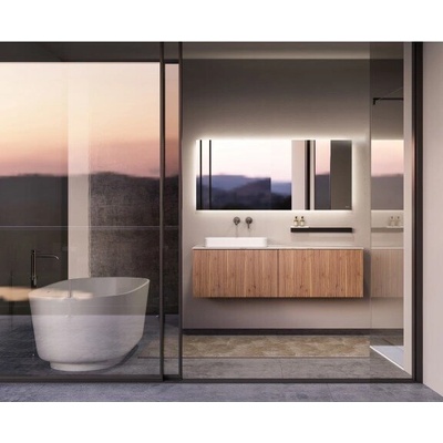 InterCeramic Мебел за баня ICP 1400-V008 - шкаф с двойно чекмедже и умивалник DuPont Corian (ICP 1400-V008)