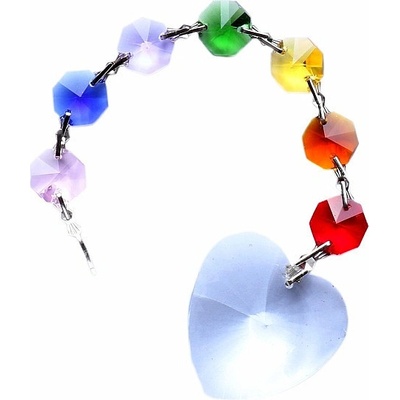 Nefertitis Láskyplnost Feng Shui závěs do okna z barevných křišťálů NF4896 - cca 20 cm