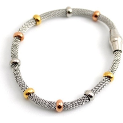 Prosperk náramek stříbrno zlatý S5121