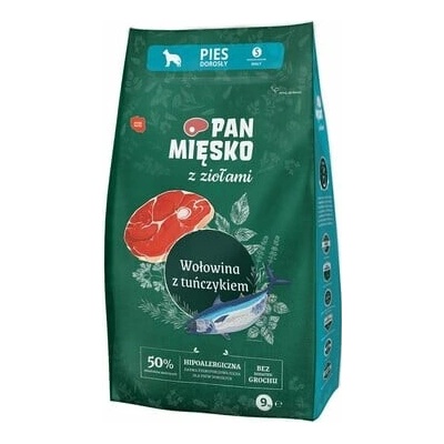 Pan Mięsko hovězí s tuňákem pro malá plemena s bylinkami S 2 x 9 kg