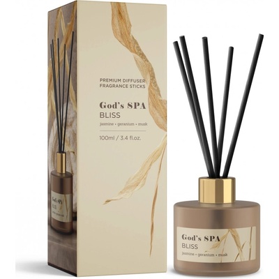 Bartek Candles Vonný difuzér GOD'S SPA BLISS sklo 100 ml