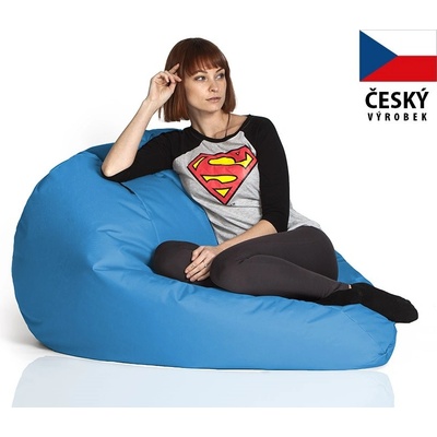 CrazyShop sedací vak Hruška Mega modrá – Zbozi.Blesk.cz