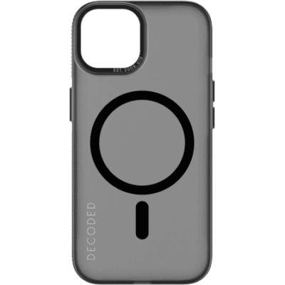 Decoded Кейс Decoded за iPhone 15 Plus, съвместим с MagSafe, полупрозрачен, черен (D24IPO15PLBCT2FK-0)