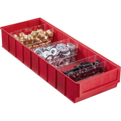 Allit skladový box 185 x 500 x 81 mm červená 1 ks 456571