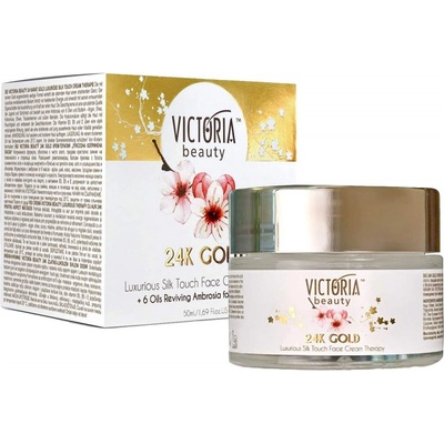 Victoria beauty 24K Gold Silk Denní a noční krém s kyselinou hyaluronovou 50 ml