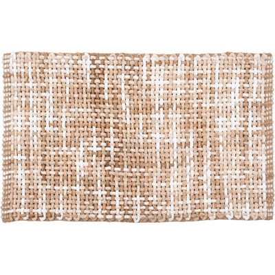 Multidecor Постелка за баня BELWEDER 60x100 см бежово/бяло (MU0236)