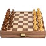 Manopoulos Луксозен шах Manopoulos - Walnut, 27 x 27 cm, с фигури Staunton 6.4 cm (SKW4130K)