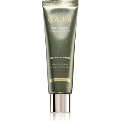 d'Alba Mild Skin Balancing Vegan Cream хидратиращ крем за лице с успокояващ ефект 55ml