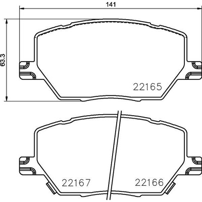 BREMBO Sada brzdových platničiek Xtra P23 164X