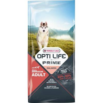 Versele-Laga Opti Life Prime Adult Salmon 12,5 kg bez obilovin pro dospělé psy s lososem