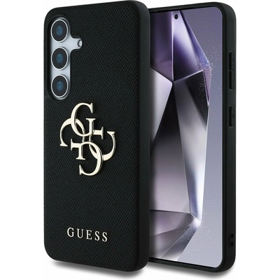 GUESS PU Grained 4G Metal Logo Back Cover за Samsung Galaxy S25 Black Guess | Lilav | ЖЕНИ | UNI