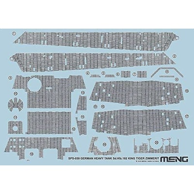 Meng MENG-MODEL Zimmerit set pre Sd.Kfz.182 King Tiger 1:35