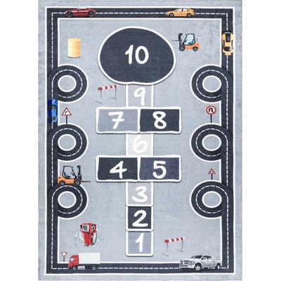 Dywany Łuszczów Bambino 2279 Hopscotch grey Šedá