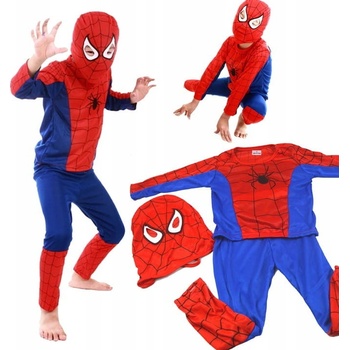 Spiderman 3 dílný set červeno-modrý