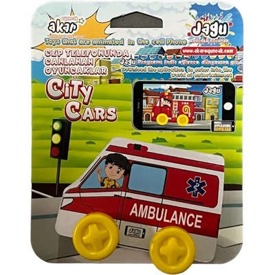 Jagu Детска играчка Jagu - Говорещи автомобили, Линейка (97-092)