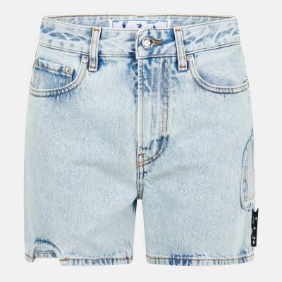 OFF WHITE Къси панталони OFF WHITE Women's Denim Shorts - Light Blue