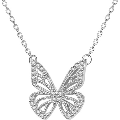 Silenti Jewelry Сребърно колие "Пеперудени Криле
