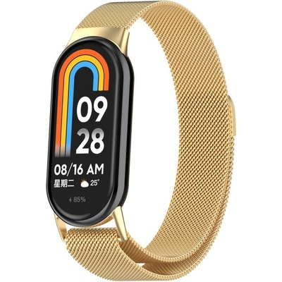 PROTEMIO MILANESE Kovový řemínek pro Xiaomi Smart Band 9 zlatý 87200