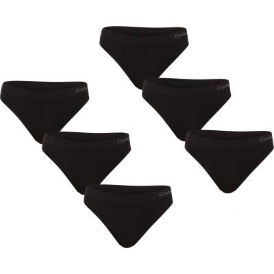 Gaubert Комплект от шест - дамска танга Gaubert черна (GBTW-3104/black) Gaubert | Cheren | ЖЕНИ | L/XL