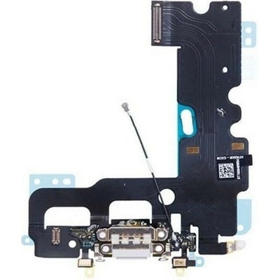 Flex kábel nabíjania Iphone 7 -nabíjací konektor, mikrofón Farba: Biela