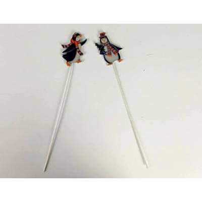 PINGYANG RONGRONG HANDICRAFT FACTORY Vianočný tučniak na paličke 29cm