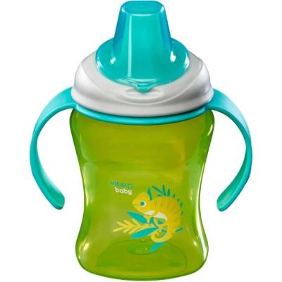 Vital Baby Чаша за лесно отпиване с подвижни дръжки 260 мл. Зелена Vital Baby