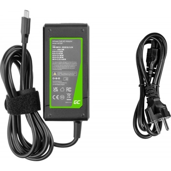 Green Cell Зарядно за лаптопи HP / Toshiba / Acer / Asus / Lenovo / Dell, 45W / 20V / 2, 25A / конектор USB-C (AD133P)