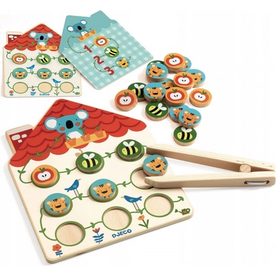 Djeco edukatívna hra s pinzetou Pinstou