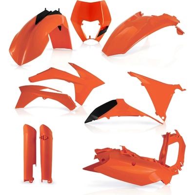 Acerbis plastový full kit sa hodí pre KTM EX-F 12/13 oranž