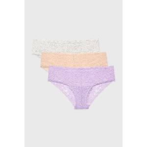 Dorina 3PACK Класически бикини Lana Floral дантелени (3pD02188LA080_kal)