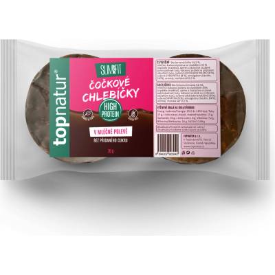 Topnatur Slim&fit Čočkové chlebíčky v nízkosacharidové mléčné polevě 70 g