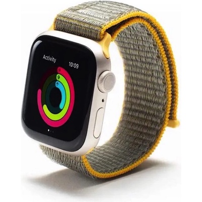 Zagg Текстилна каишка за Apple Watch 42мм, 44мм, 45мм, 46мм, Ultra, Ultra 2, Ultra 3 49мм - Zagg Gear4 Nylon Sport Watch Band (жълт) (705009520)