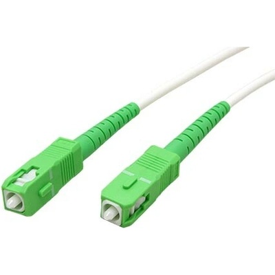 Goobay 21.92.8890 optický patch, SC/APC-SC/APC 9/125 (single mode), 3mm, simplex, LSOH, 0,5m, bílý