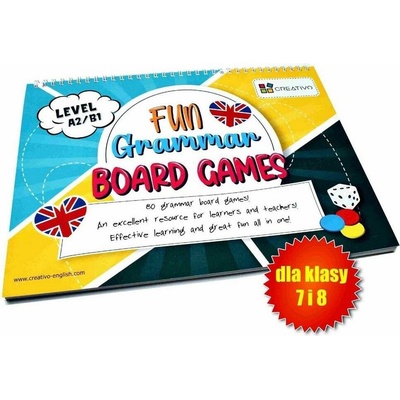 Karty językowe Angielski Fun Grammar Board Games level A2/B1