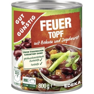 G&G Pikantní eintopf s fazolemi a loveckými klobáskami 0,8 kg
