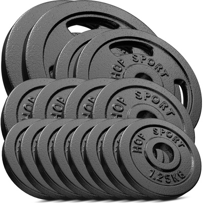 Hop-Sport Sada litinových kotoučů 50kg - 2x10 2x5 4x2,5 8x1,25 -31mm – Hledejceny.cz