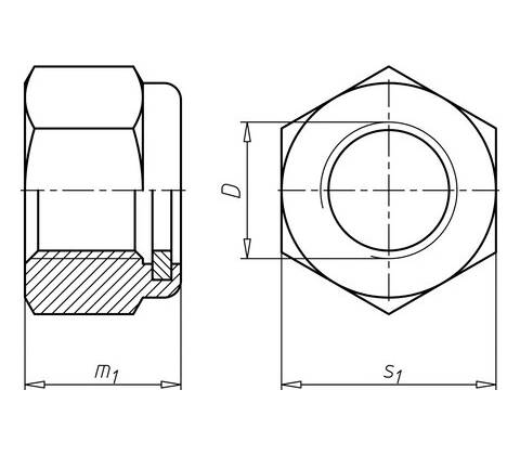 DIN 985 MS M06