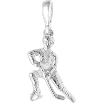 Argento Stříbrný přívěsek hokejista 85943
