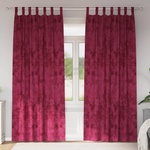 Pure Line Home Кадифени завеси в цвят бордо с текстилни гайки (уши), 2 бр. , 140 x 245 см - zalegloto - 62,00 лв