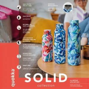 QUOKKA Solid - Stainless Steel Thermal Bottle 510 ml (Tropical Bloom)