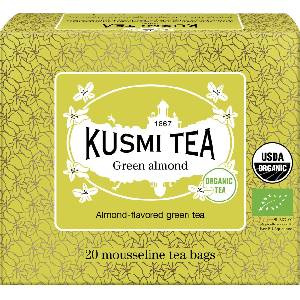 Kusmi Tea Зелен чай био Green Almond в муселинови торбички 20 бр (21056A1120)