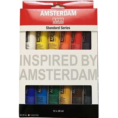 Sada akrylových barev Amsterdam Standard Series 12 x 20 ml