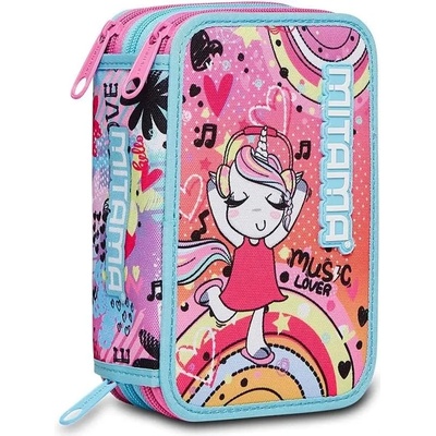 Mitama Music Lover несесер с 3 ципа, ПЪЛЕН