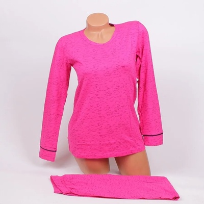 Дамска памучна пижама в розов цвят с пръски