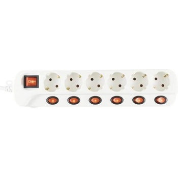 Somogyi Elektronic 6 Plug 1,5 m Switch (NVK 06K/WH)