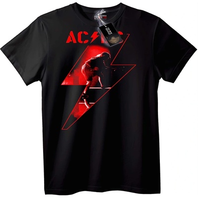 NOONEBRAND AC/DC Тениска с Мълния - 2XL, Black
