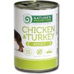 AKVATERA Nature's Protection DOG Adult Chicken & Turkey, консерва с пилешко и пуешко месо за пораснали кучета, Литва - 400 гр