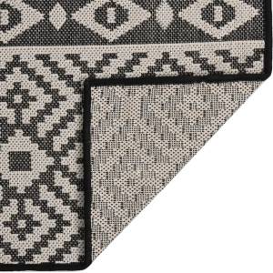 Pure Line Home Градинска плоскотъкана пътека Tribal, черни шевици