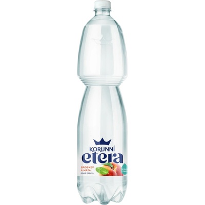 Korunní Minerální voda broskev & máta, jemně perlivá 6 x 1,5 l
