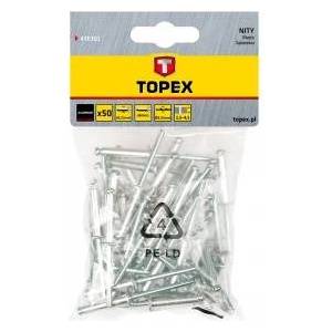Topex Aluminium rivets 3.2 x 8 mm, 50 pcs